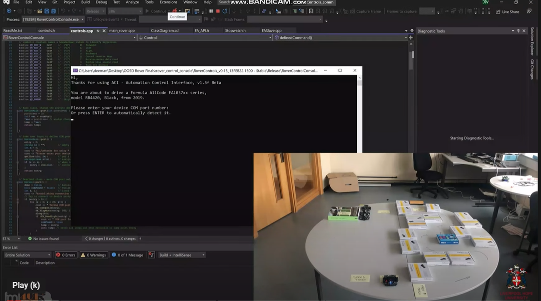 C++ Rover Control